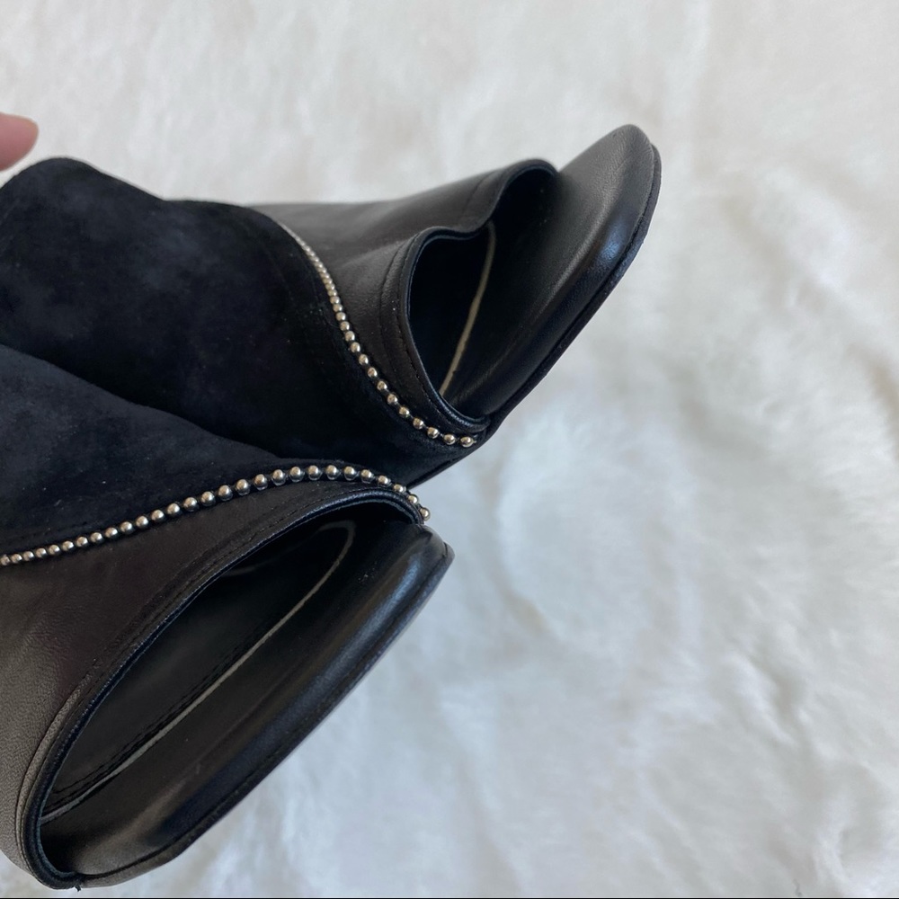 Rag & Bone Myla Suede Leather Studded Mules | Sz 7 - Picture 6 of 10